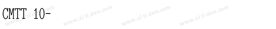 CMTT 10字体转换